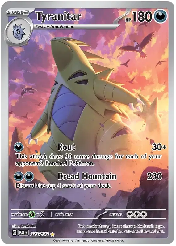 Tyranitar 222/193 - Paldea Evolved - Holofoil