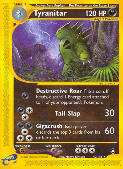 Tyranitar 40/147 - Aquapolis - Normal