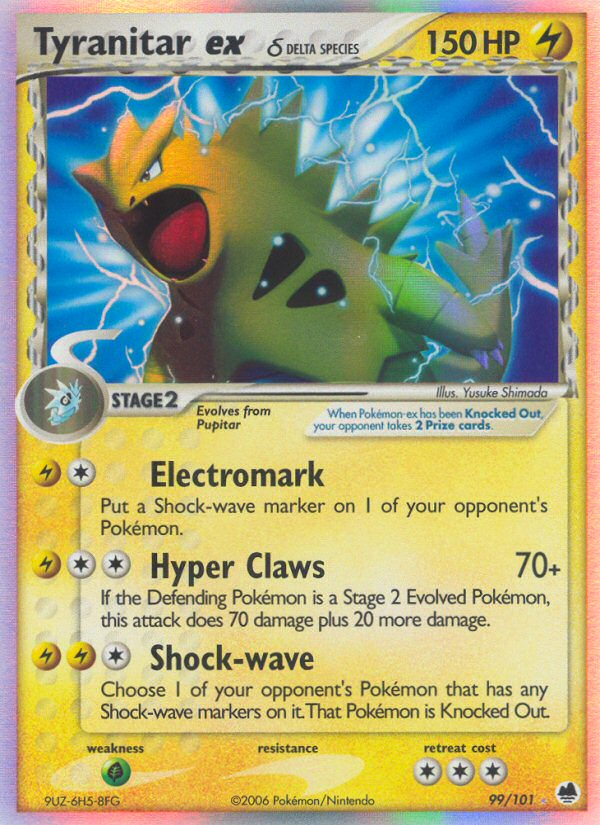 Tyranitar ex 99/101 - EX Dragon Frontiers - Holofoil