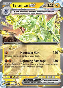 Tyranitar ex 066/197 – Obsidianflammen – Holofoil