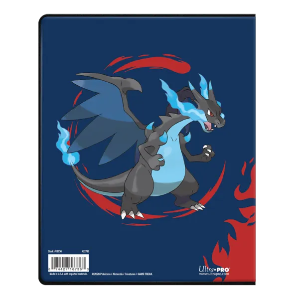 Ultra Pro - 4-Pocket Portfolio Mega Charizard X & Mega Charizard Y Achterkant