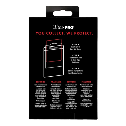Ultra Pro - Card Grading Submission - Combo Pack (50 stuks) achterkant