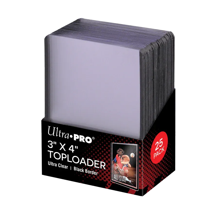 Ultra Pro - Colored Boarder Toploaders ( 25 pieces ) Black