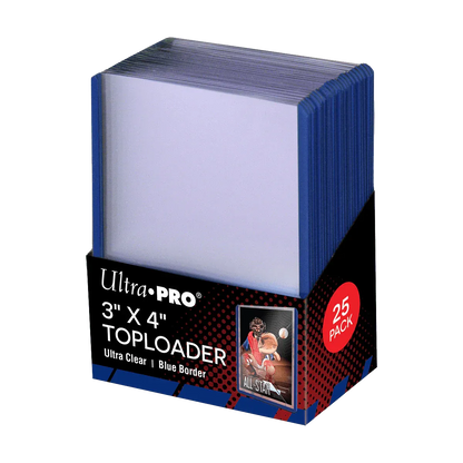 Ultra Pro - Colored Border Toploaders ( 25 stuks ) Blauw
