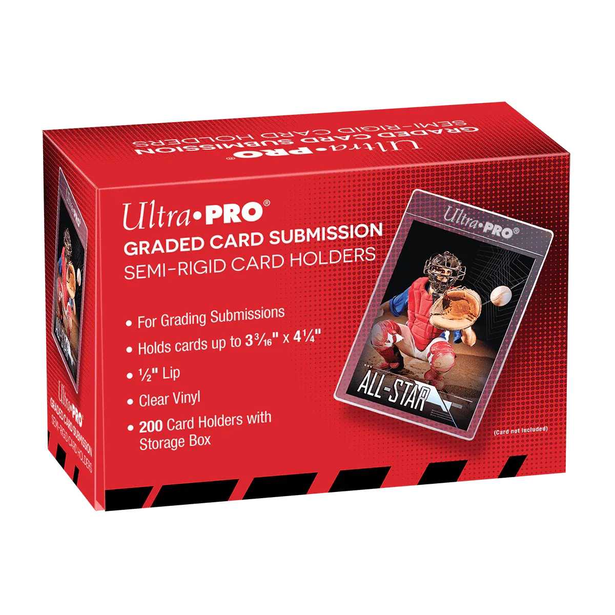 Ultra Pro - Semi Rigid Card Holders - Lip Tall (200 stuks)
