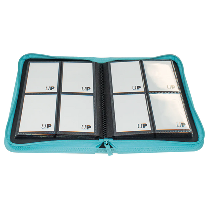 Ultra Pro - Vivid 4-Pocket PRO-Binder mit Reißverschluss: Hellblau