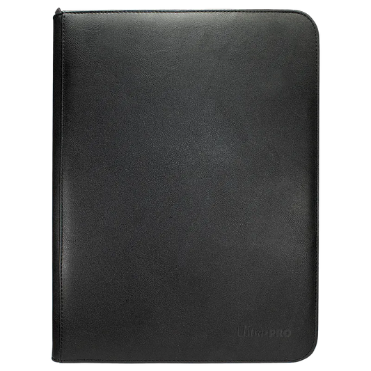 Ultra Pro - Vivid 9-Pocket Zippered PRO-Binder: Black