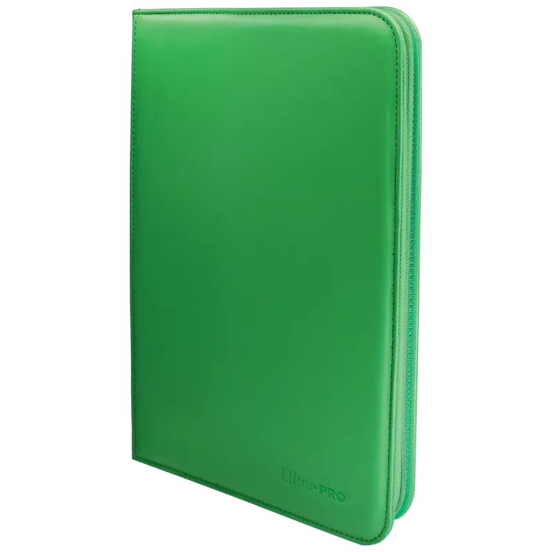 Ultra Pro - Vivid 9-Pocket Zippered PRO-Binder: Green