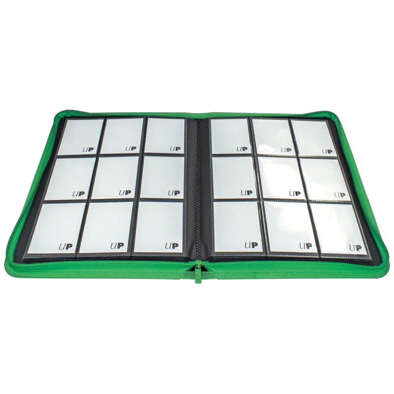 Ultra Pro - Vivid 9-Pocket Zippered PRO-Binder: Green