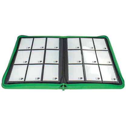 Ultra Pro - Vivid 9-Pocket Zippered PRO-Binder: Green