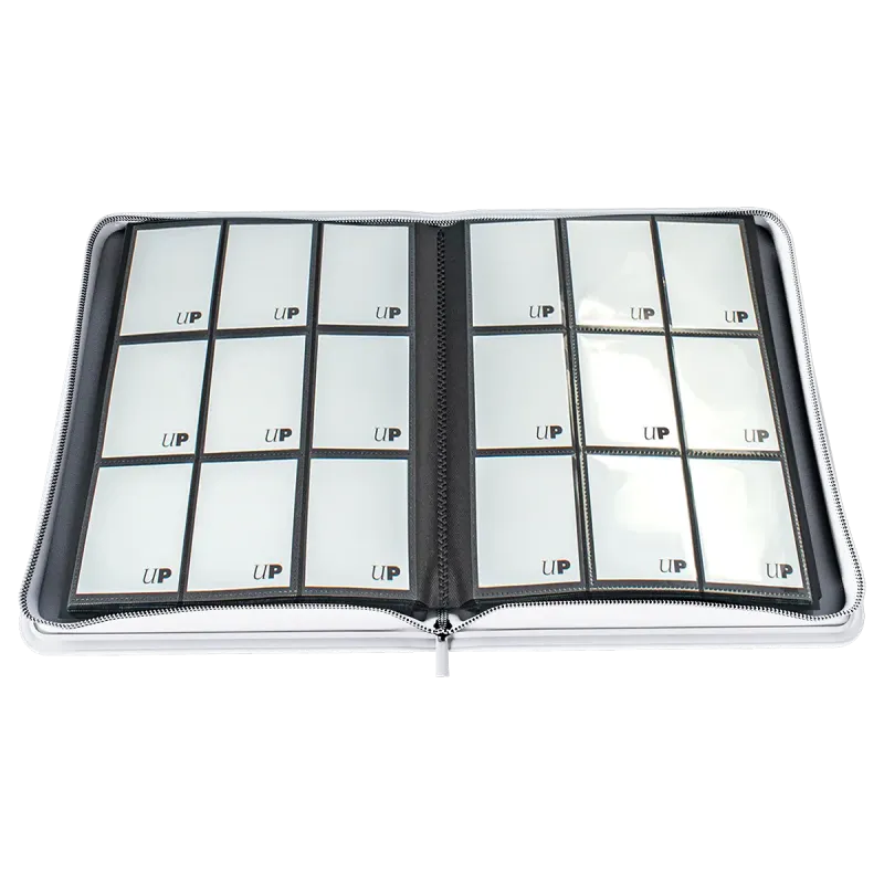 Ultra Pro - Vivid 9-Pocket PRO-Ordner mit Reißverschluss: Weiß
