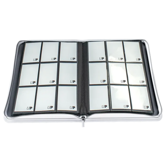 Ultra Pro - Vivid 9-Pocket Zippered PRO-Binder: White