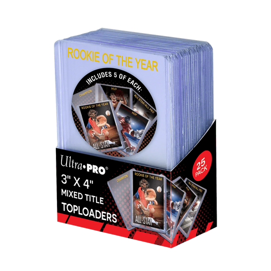 Ultra Pro – 3" x 4" Mixed Title Toploaders (25 stuks)