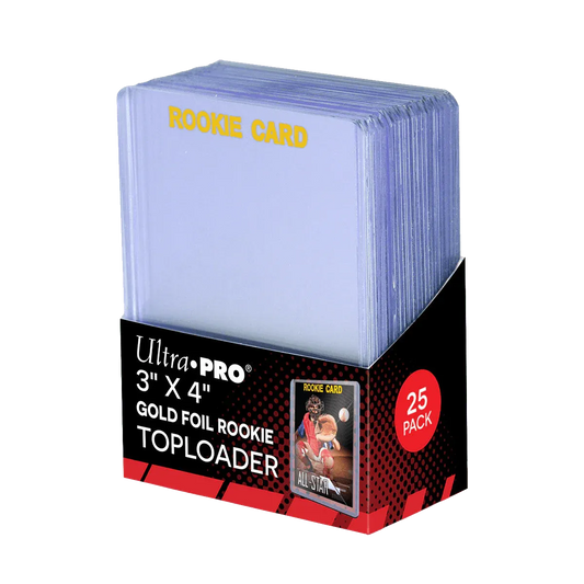 Ultra Pro – 3" x 4" Rookie Gold Toploaders (25 stuks)