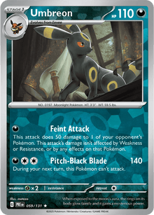 Umbreon 059/131 - Prismatic Evolutions - Master Ball Pattern
