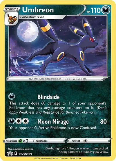 Umbreon SWSH129 - Sword & Shield Promo - Holofoil