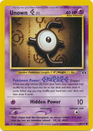 Unown [E] 67/75 - Neo Discovery (Unlimited) - Normal