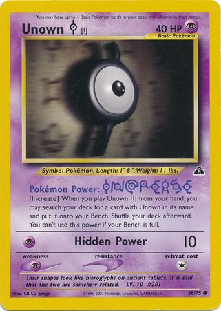 Unown [I] 68/75 - Neo Discovery (Unlimited) - Normal