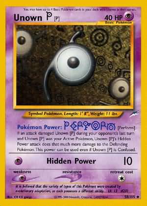Unown [P] 58/105 - Neo Destiny (Unbegrenzt) - Normal