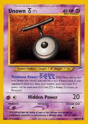 Unown [T] 88/105 - Neo Destiny (Unbegrenzt) - Normal