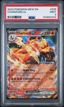 Charizard ex (PSA 9) 6/165 – 151 – Holofoil
