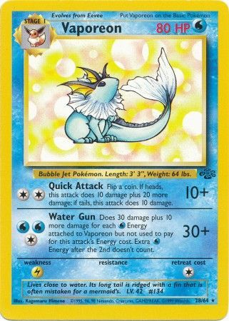 Vaporeon 28/64 - Jungle (Unlimited) - Normal