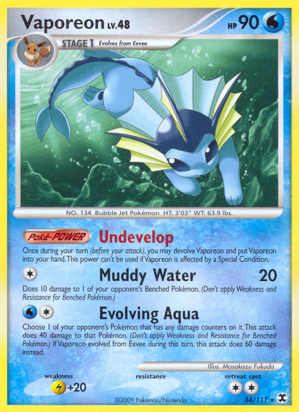 Vaporeon Lv.48 34/111 - Rising Rivals - Normal