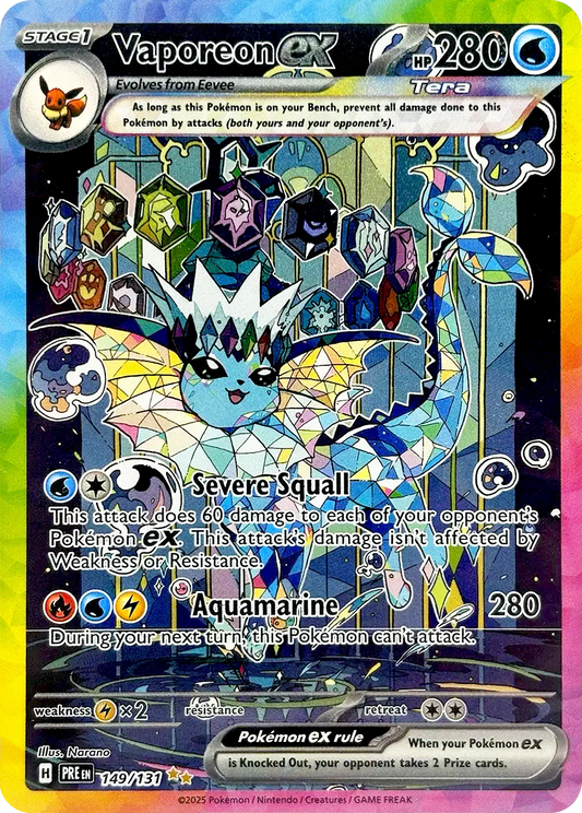 Vaporeon ex 149/131 - Prismatic Evolutions - Holofoil