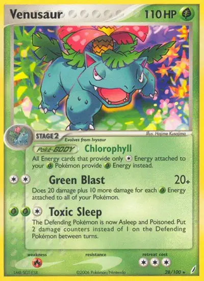 Venusaur 28/100 - EX Crystal Guardians - Normal