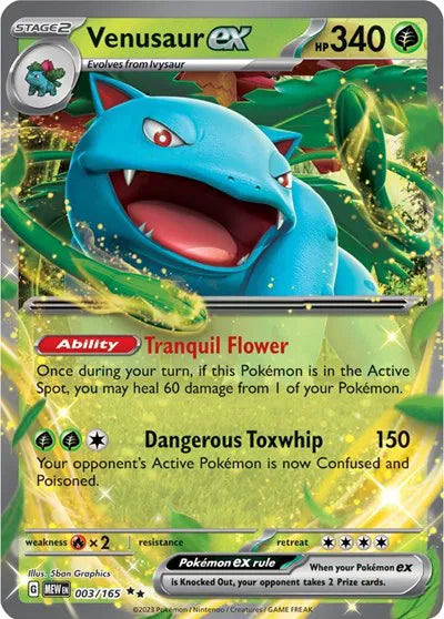 Venusaur ex 003/165 - Scarlet & Violet 151 - Holofoil
