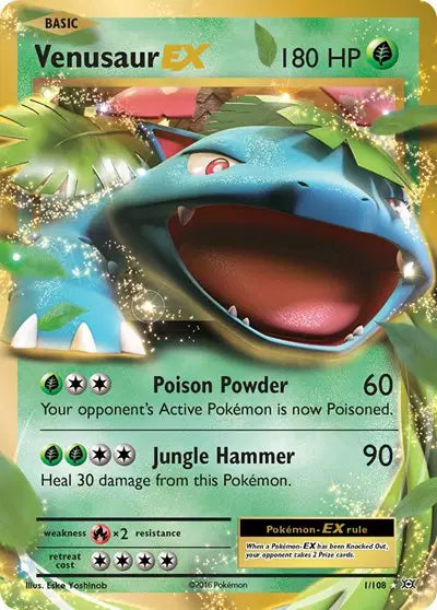 Venusaur ex 1/108 - Evolutions - Holofoil