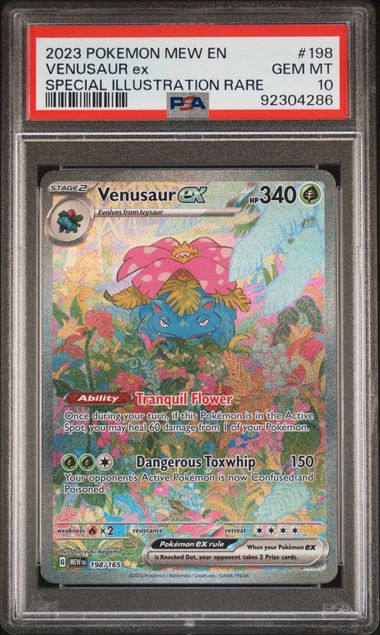 Venusaur ex (PSA 10) 198/165 - Scarlet & Violet 151 - Holofoil