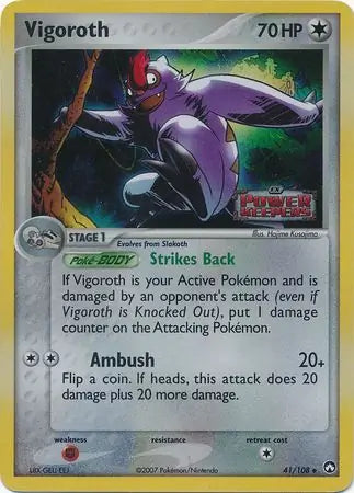 Vigoroth 41/108 - EX Power Keepers - Reverse Holofoil