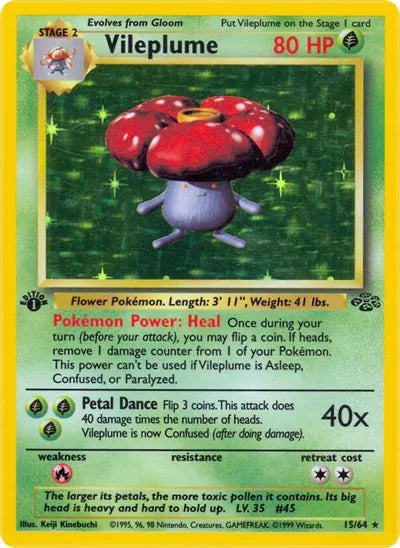 Vileplume 15/64 - Dschungel (Unbegrenzt) - Holofoil