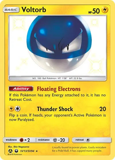 Voltorb SV13/SV94 - Hidden Fates: Shiny Vault - Holofoil