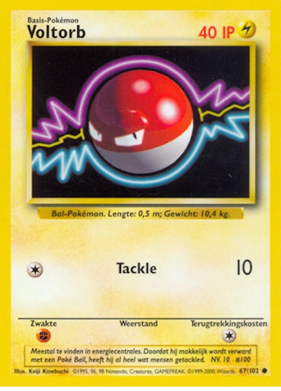 Voltorb (NL) 67/102 - Base Set (Unlimited) - Normal