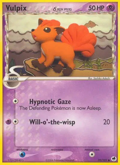 Vulpix 70/101 - EX Dragon Frontiers - Normal