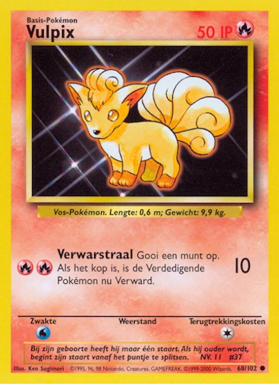 Vulpix (NL) 68/102 - Base Set (Unlimited) - Normal