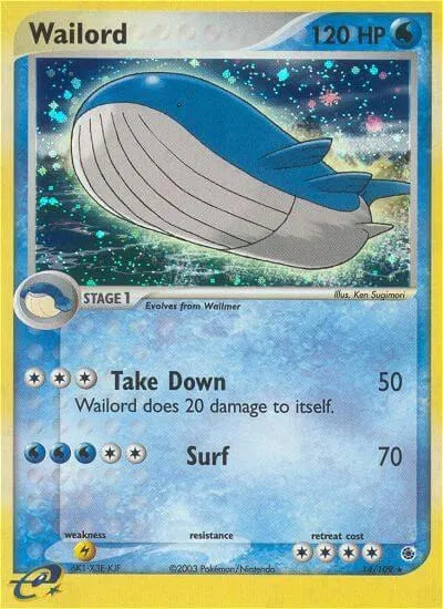 Wailord 14/109 - EX Ruby & Sapphire - Holofoil