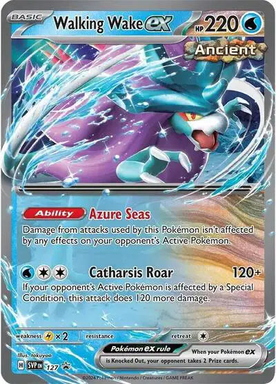 Walking Wake ex 127 - Scarlet & Violet Promo - Holofoil