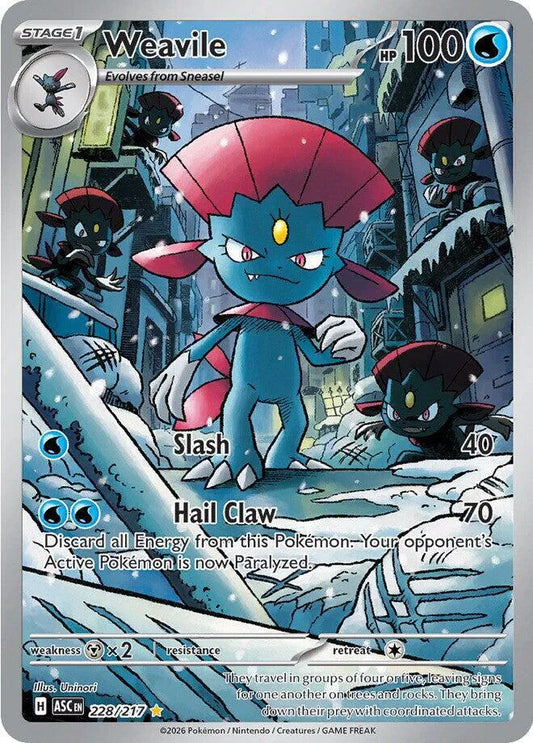Weavile 228/217 - Ascended Heroes - Holofoil