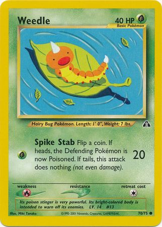 Weedle 70/75 - Neo Discovery (Unlimited) - Normal