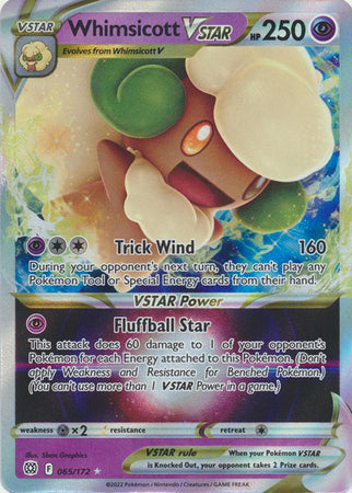Whimsicott VSTAR 065/172 - Brilliant Stars - Holofoil