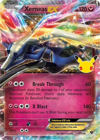 Xerneas EX 97/146 - Celebrations: Classic Collection - Holofoil