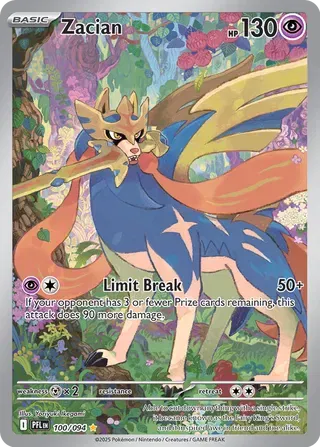 Zacian 100/094 - Phantasmal Flames - Holofoil