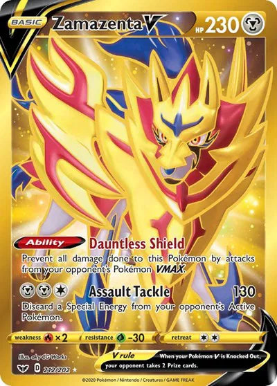 Zamazenta V 212/202 - Sword & Shield - Holofoil