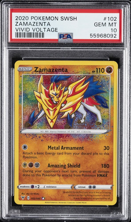 Zamazenta (PSA 9) 102/185 - Vivid Voltage - Holofoil