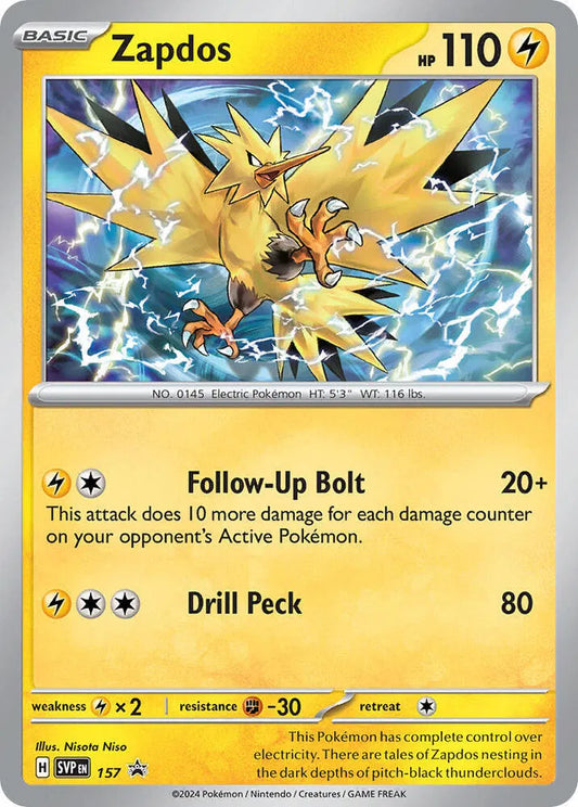 Zapdos 157 - Scarlet & Violet Promo - Holofoil
