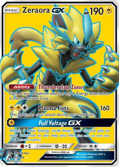Zeraora GX 201/214 - Lost Thunder - Holofoil