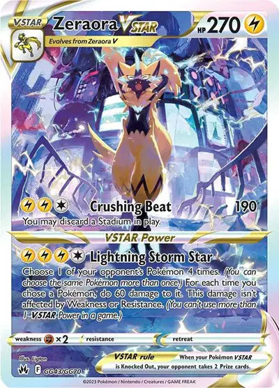 Zeraora VSTAR GG43/GG70 - Crown Zenith: Galarian Gallery - Holofoil